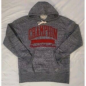 VTG Champion Men Medium Hoodie Pullover Heavyweight Embroidered Logo Streetwear